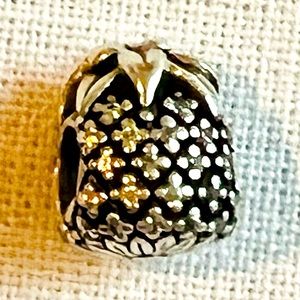 Authentic Sparkling Sterling Silver Charm Pineapple 791293CZ
